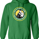 Let's Dig For Treasure Hoodie - Retro Graphic Pullover Hoodie for Men & Women - Green