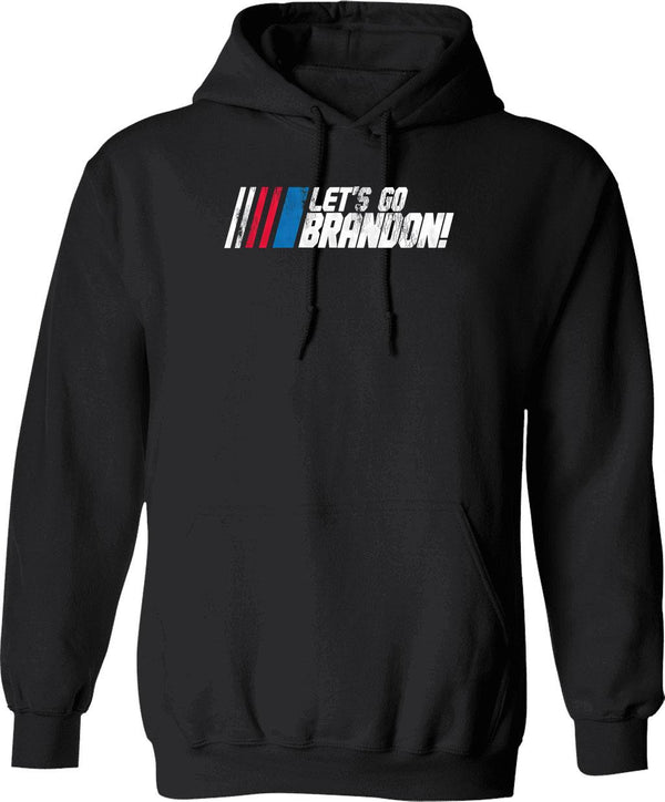 Let's Go Brandon Conservative Anti Liberal Us Flag Hoodie - Black