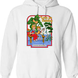 Let's Go Brandon Vintage Hoodie - Retro Graphic Cosy Pullover - White