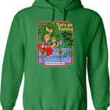 Let's Go Brandon Vintage Hoodie - Retro Graphic Cosy Pullover - Green