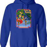 Let's Go Brandon Vintage Hoodie - Retro Graphic Cosy Pullover - Blue