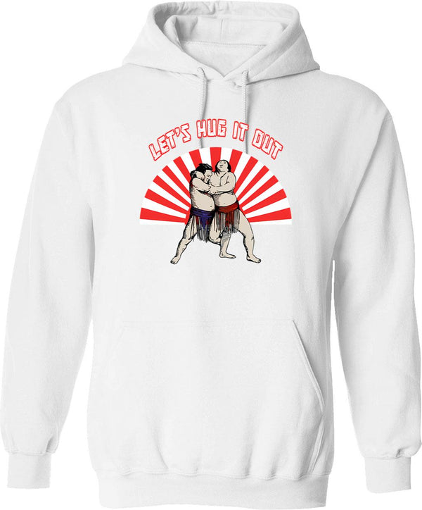 Let's Go Fishing Hoodie - Retro Graphic Pullover Hoodie for Men & Women - White