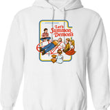 Let's Sacrifice Toby Hoodie - Retro Graphic Pullover Hoodie for Men & Women - White