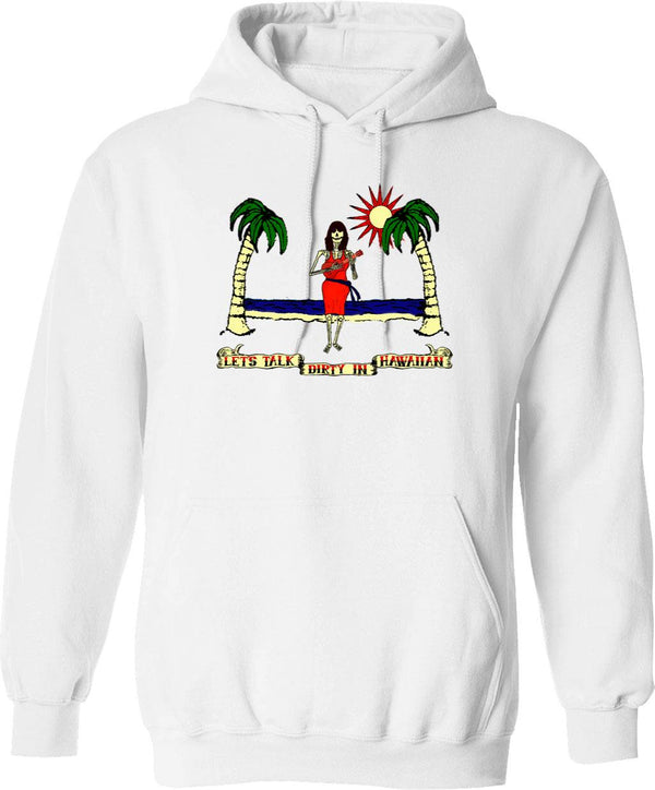 Let's Summon Demons Hoodie - Retro Graphic Pullover Hoodie for Men & Women - White