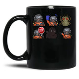 Lethal Company Funny Cute Black Coffee Mug, Gift Coffee Mug