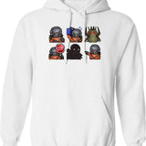Lethal Company Funny Cute Graphic Pullover Hoodie - White