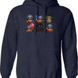 Lethal Company Funny Cute Graphic Pullover Hoodie - Navy