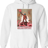 Lethal Company Join The Company Poster Graphic Pullover Hoodie - White