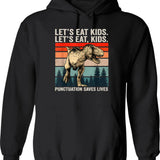 Let's Talk To Ghosts Hoodie - Retro Graphic Pullover Hoodie for Men & Women - Black