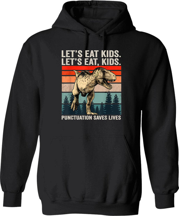 Let's Talk To Ghosts Hoodie - Retro Graphic Pullover Hoodie for Men & Women - Black