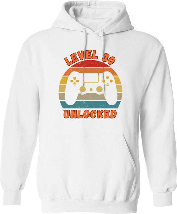 Level 2 Complete Vintage Celebrate Hoodie - Retro Graphic Cosy Pullover - White