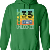 Level 30 Unlocked Retro Hoodie - Green