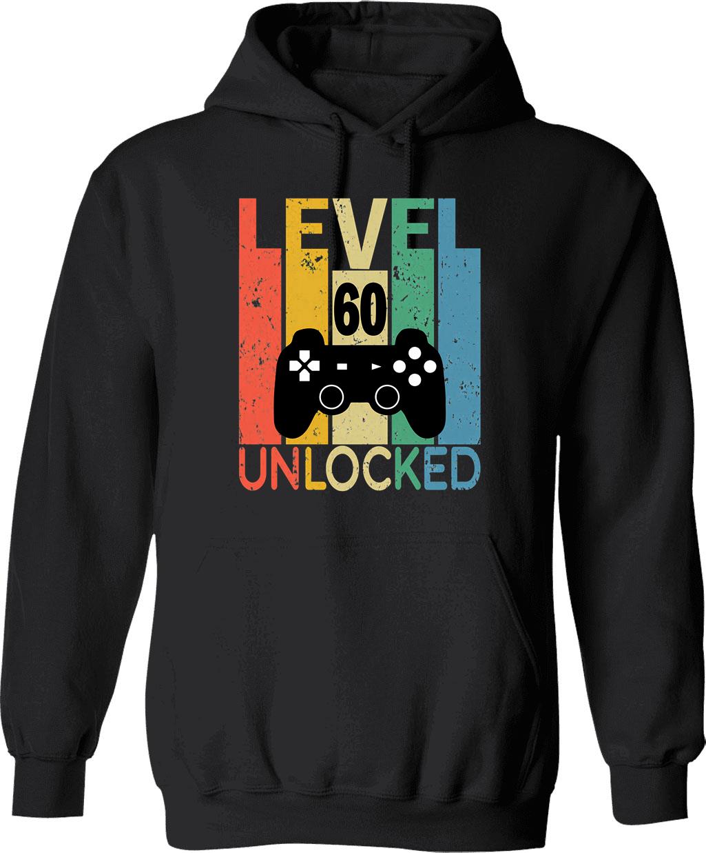 Level 50 Unlocked Funny 50th Birthday Hoodie - Black
