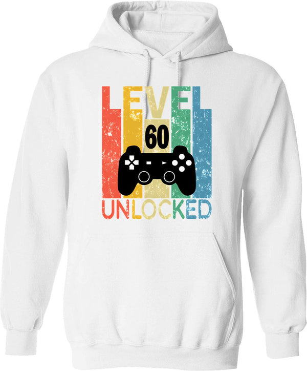 Level 50 Unlocked Funny 50th Birthday Hoodie - White