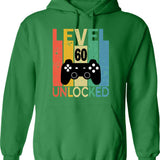 Level 50 Unlocked Funny 50th Birthday Hoodie - Green
