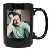 Liam Neeson Young Black Coffee Mug, Gift Coffee Mug