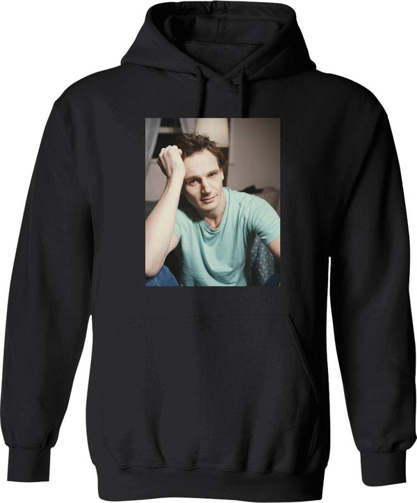 Liam Neeson Young Graphic Pullover Hoodie - Black