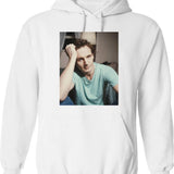 Liam Neeson Young Graphic Pullover Hoodie - White
