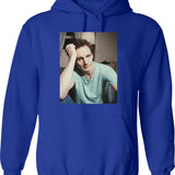 Liam Neeson Young Graphic Pullover Hoodie - Blue