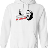 Liberte Egalite Chardonnay Vintage Hoodie - Retro Graphic Cosy Pullover - White