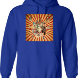 Life Behind Bars Old School Biker I Motorcycle Bike Skull Hoodie - Blue