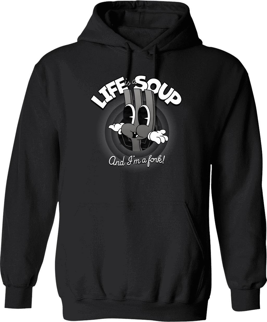 Life Is A Journey Enjoy The Ride Hoodie - Black