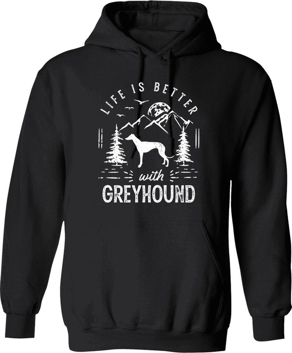 Life Is Better Giant Schnauzer Dog Hoodie - Black