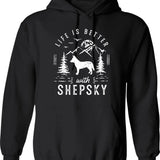 Life Is Better With My Boysmom Lifeboy Mommom Of Boysmamamothers Daymom Lifegift For Her Hoodie - Black