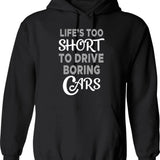 Life's A Journey Enjoy The Ride Vintage Motorcycle Rider Biker Hoodie - Black