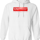 Life's Tough Get A Helmet Man Funny Vintage Hoodie - White