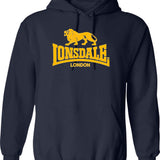 Lighten Up Francis Hoodie - Retro Graphic Pullover Hoodie for Men & Women - Navy