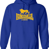 Lighten Up Francis Hoodie - Retro Graphic Pullover Hoodie for Men & Women - Blue