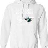 Lights Lonsdale Essential Hoodie - Retro Graphic Pullover Hoodie for Men & Women - White