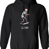 Like Books Dogs Maybe People Hoodie - Retro Graphic Pullover Hoodie for Men & Women - Black