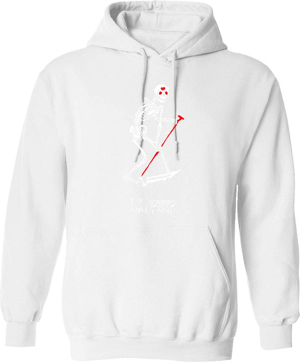 Like Books Dogs Maybe People Hoodie - Retro Graphic Pullover Hoodie for Men & Women - White