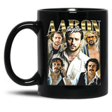 Limited Aaron Taylor Johnson Vintage Gift for Woman anda Man Black Coffee Mug, Gift Coffee Mug