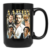 Limited Aaron Taylor Johnson Vintage Gift for Woman anda Man Black Coffee Mug, Gift Coffee Mug