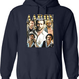 Limited Aaron Taylor Johnson Vintage Hoodie Gift for Woman anda Man Graphic Pullover Hoodie - Navy