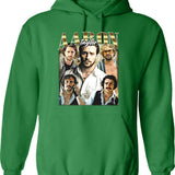 Limited Aaron Taylor Johnson Vintage Hoodie Gift for Woman anda Man Graphic Pullover Hoodie - Green
