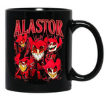 Limited Alastor Hazbin Hotel Vintage Black Coffee Mug, Gift Coffee Mug - Black