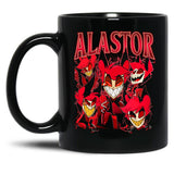 Limited Alastor Hazbin Hotel Vintage Black Coffee Mug, Gift Coffee Mug