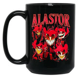 Limited Alastor Hazbin Hotel Vintage Black Coffee Mug, Gift Coffee Mug - Black