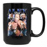 Limited Alex Jones Vintage Gift for Woman and Man Black Coffee Mug, Gift Coffee Mug