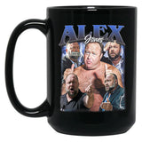 Limited Alex Jones Vintage Gift for Woman anda Man Black Coffee Mug, Gift Coffee Mug - Black