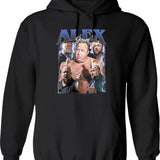 Limited Alex Jones Vintage Hoodie Gift for Woman anda Man Graphic Pullover Hoodie - Black