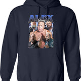 Limited Alex Jones Vintage Hoodie Gift for Woman anda Man Graphic Pullover Hoodie - Navy