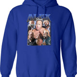 Limited Alex Jones Vintage Hoodie Gift for Woman anda Man Graphic Pullover Hoodie - Blue