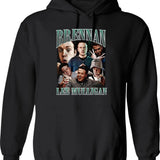 Limited Brennan Lee Mulligan Vintage Hoodie Gift for Woman and Man Graphic Pullover Hoodie - Black