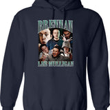 Limited Brennan Lee Mulligan Vintage Hoodie Gift for Woman and Man Graphic Pullover Hoodie - Navy