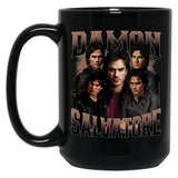 Limited Damon Salvatore Vintage Gift for Woman and Man Black Coffee Mug, Gift Coffee Mug - Black